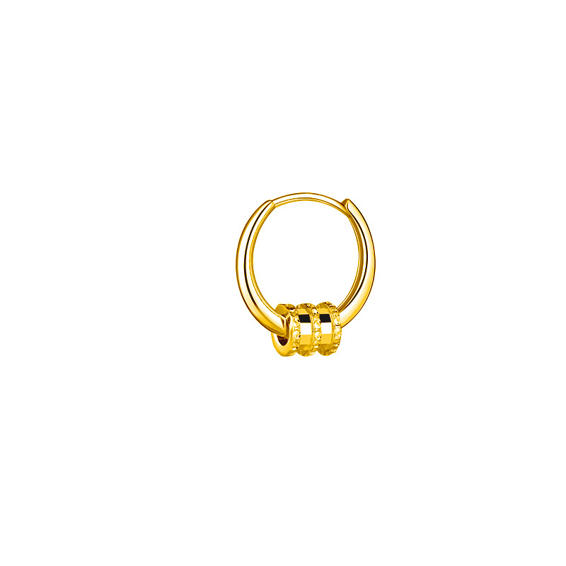 2:A yellow gold small waist ear buckle