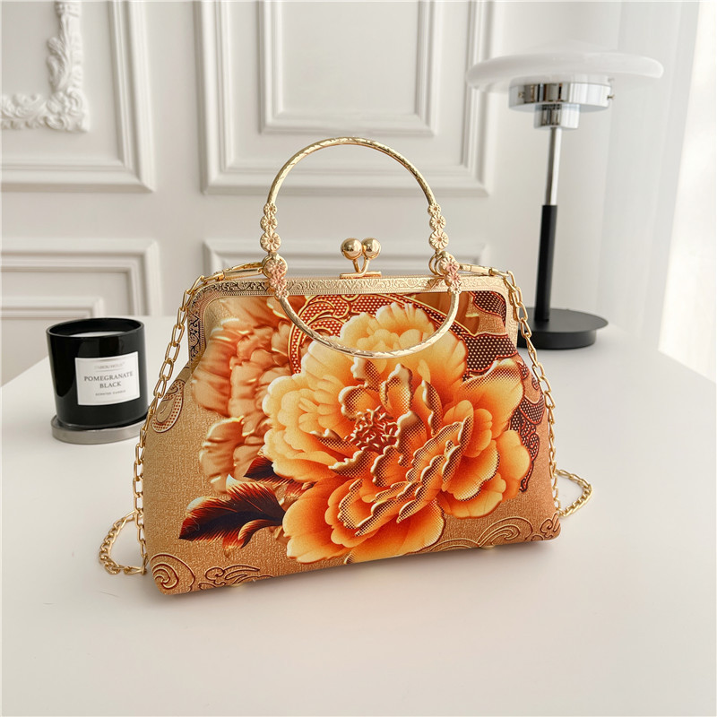 Golden peony-double handles 3009