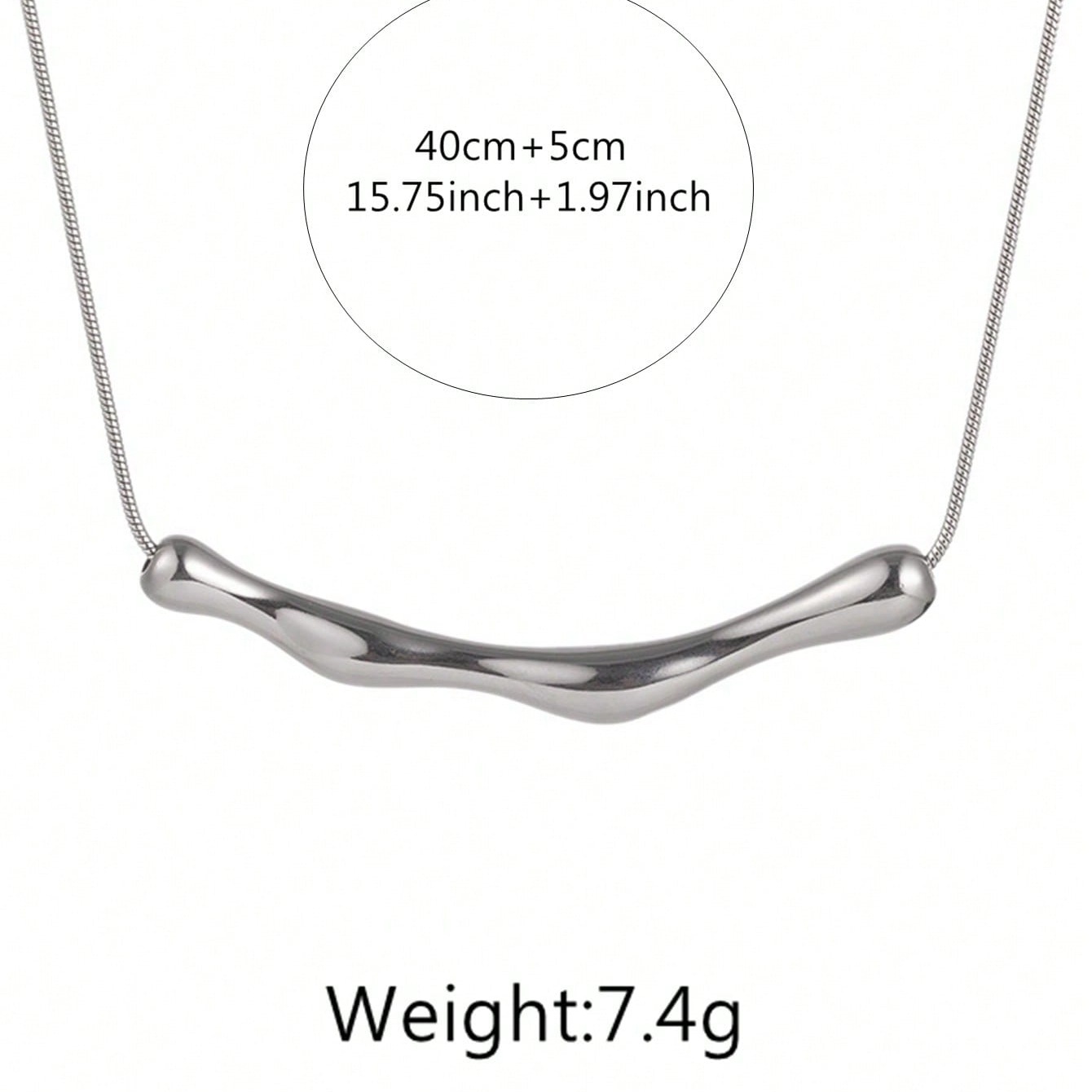 Necklace 2- Steel color