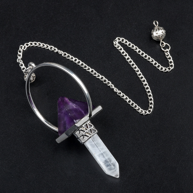 2:Amethyst + white crystal