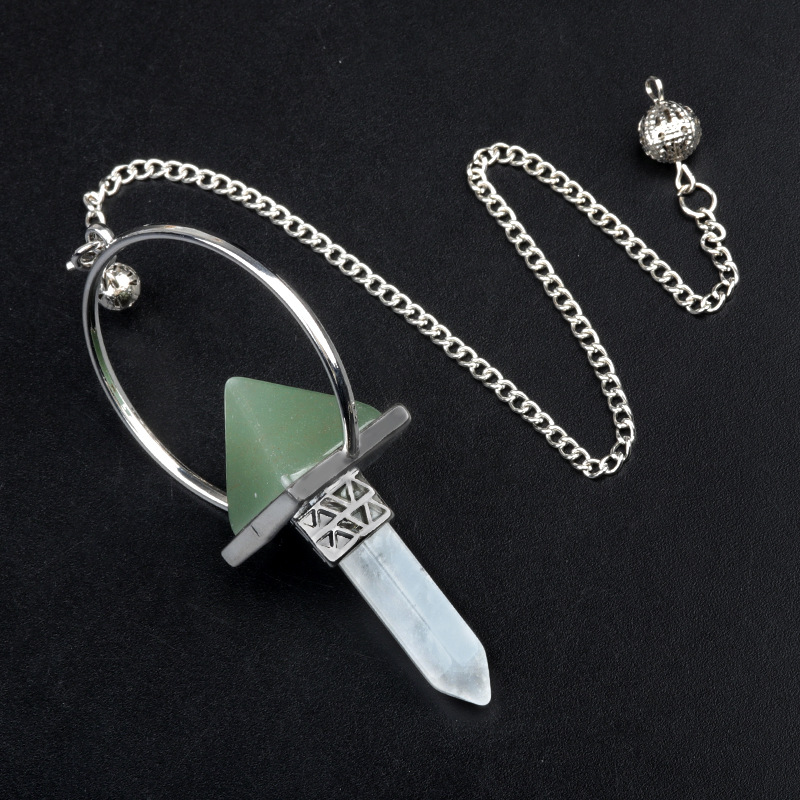 5:Green aventurine + white crystal