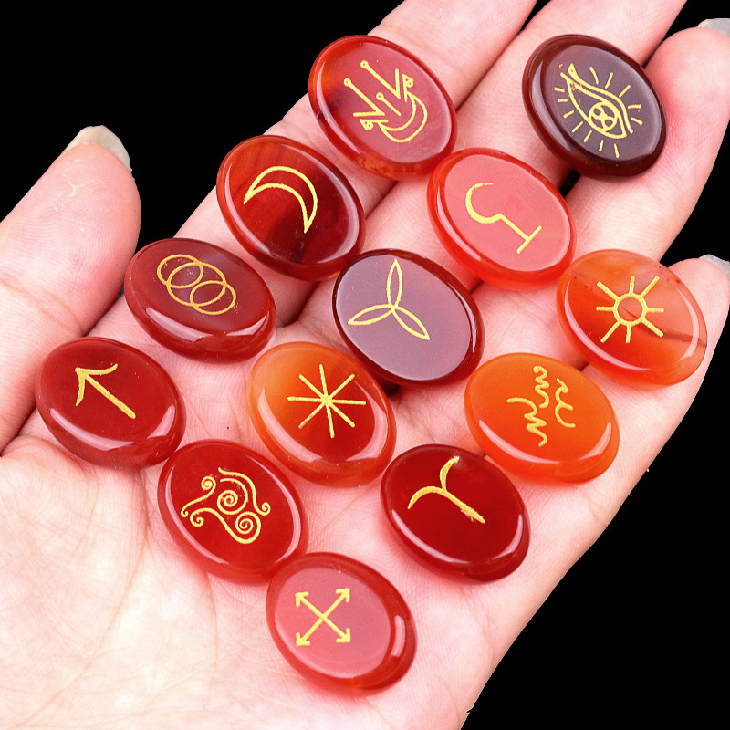 3:Red agate (13 pieces)