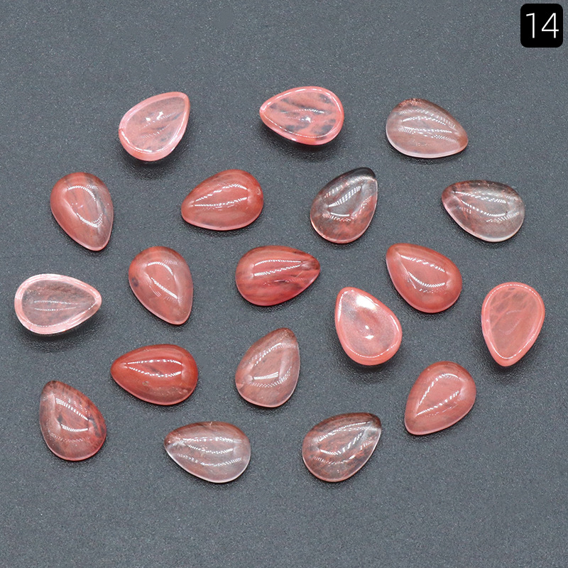 10x 14mm watermelon red (synthetic) (single)