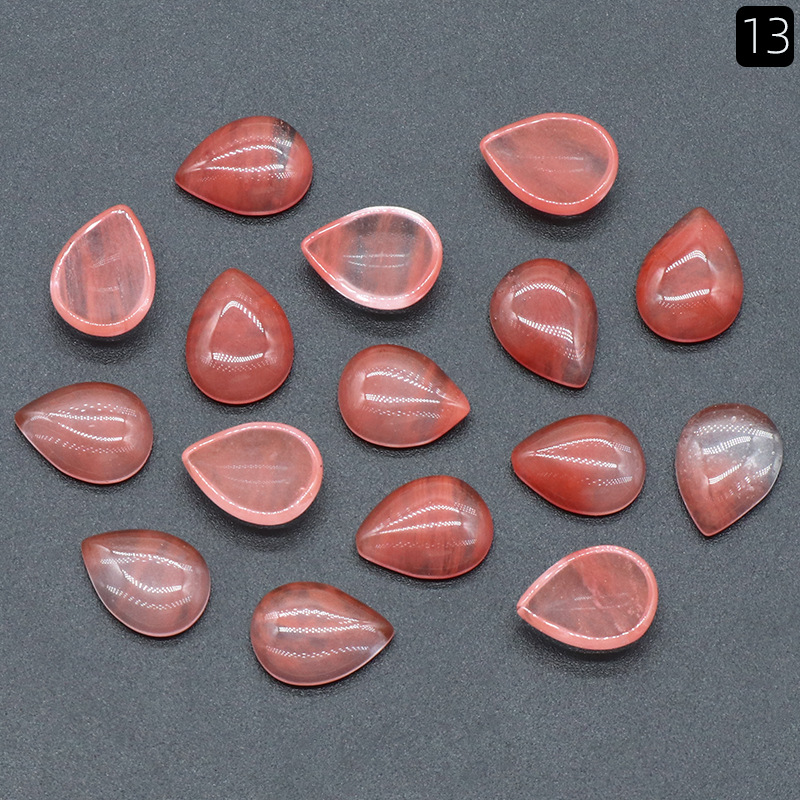 12X16mm watermelon red (synthetic) (single)