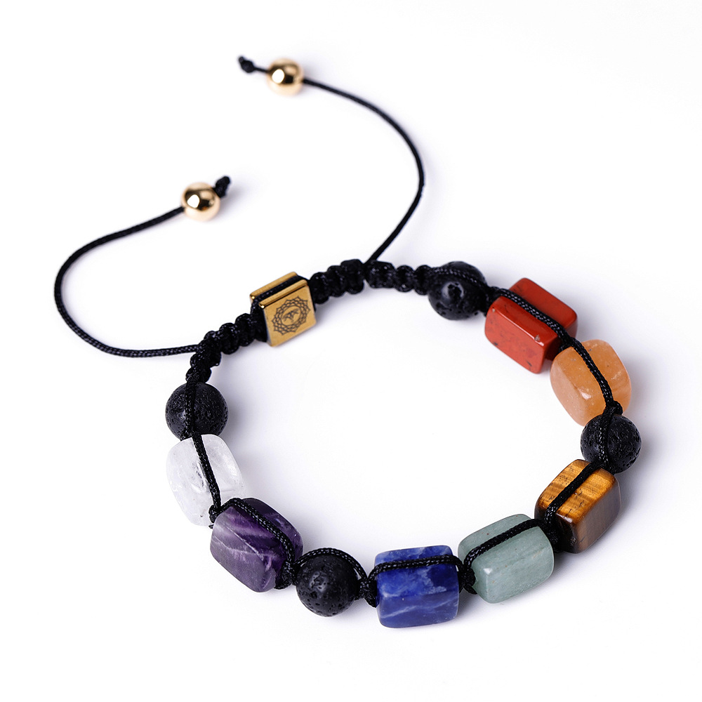 SL336A01 colorful woven bracelet lotus style