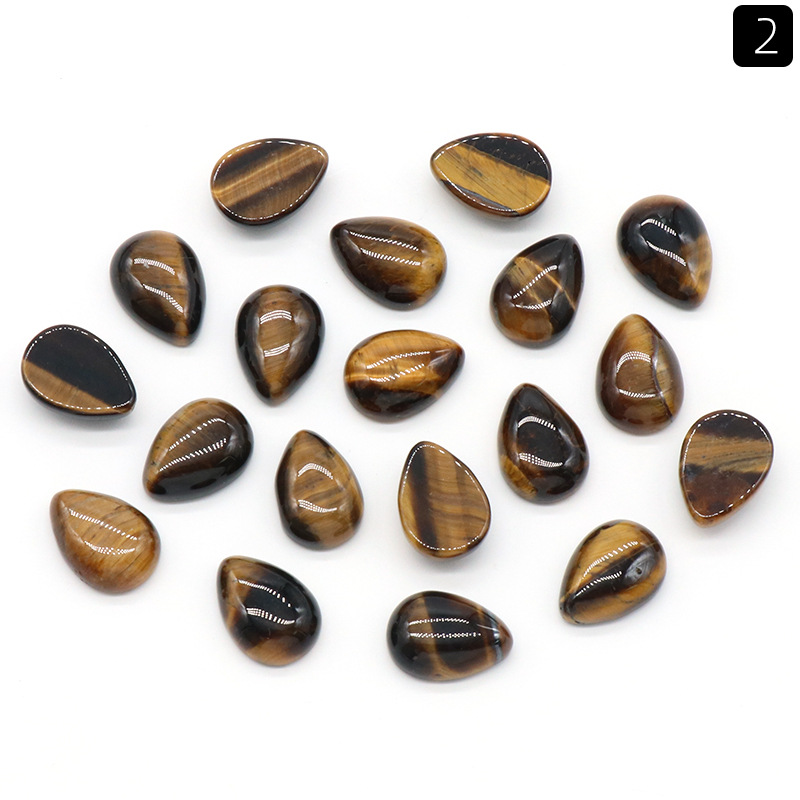 2:10x 14mm Tiger Eye Stone (single)