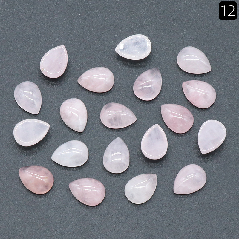 12:10x 14mm pink crystal (single)