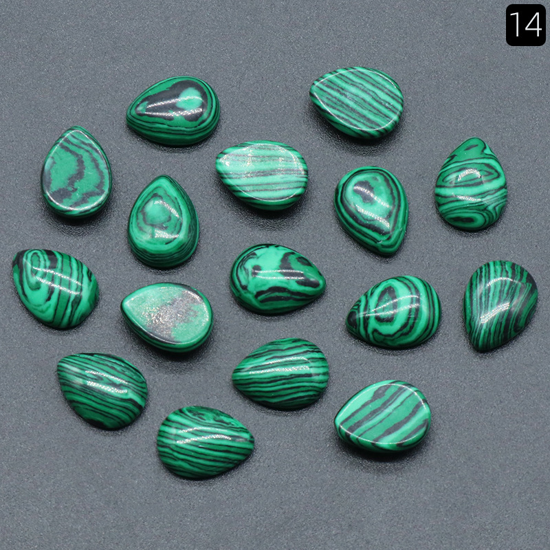 14:12X16mm malachite (synthetic) (single)