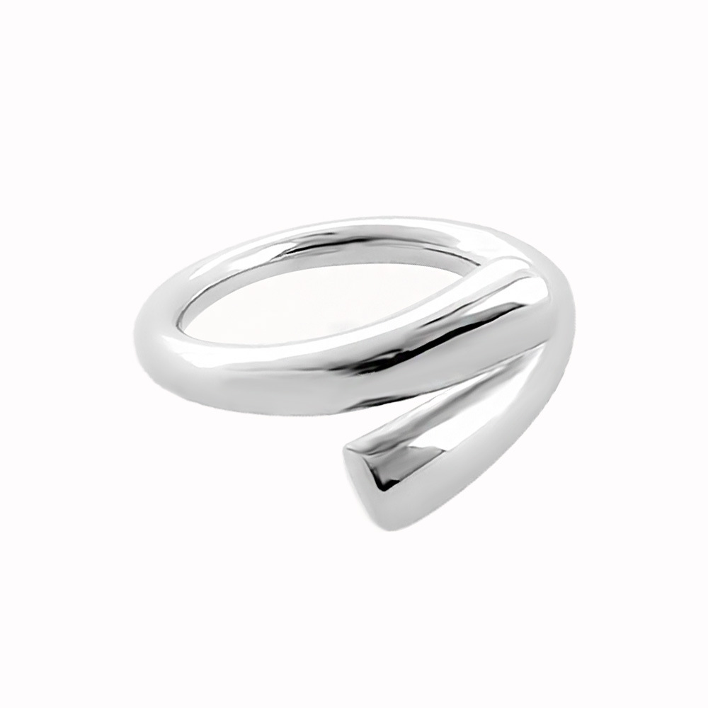 GLOSS CROSS RING STEEL US Size #7