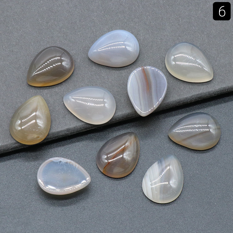 6:15x 20mm gray agate (single)