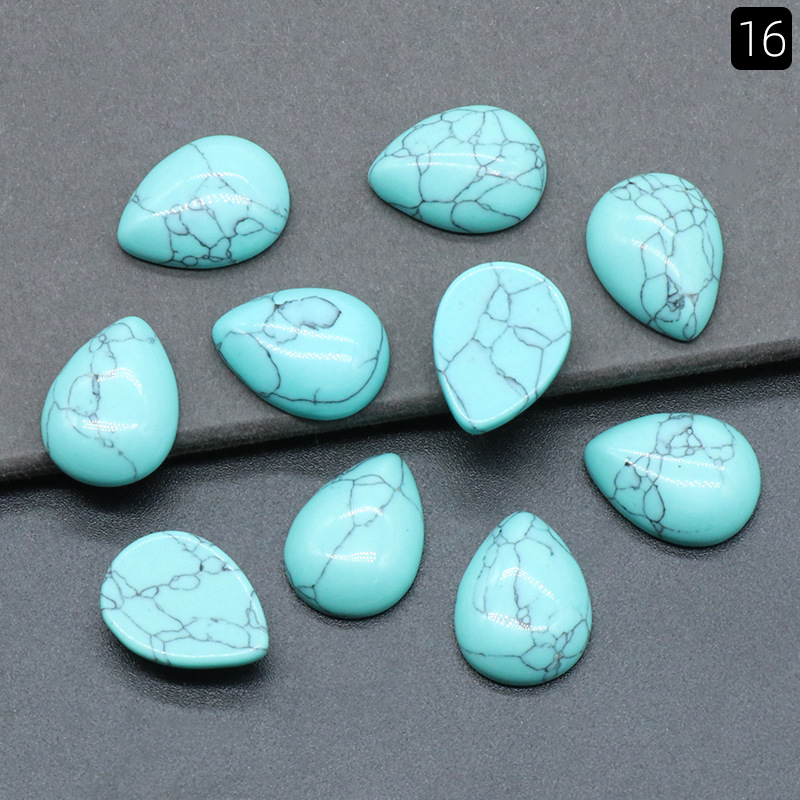 16:15x 20mm blue turquoise (synthetic) (single)