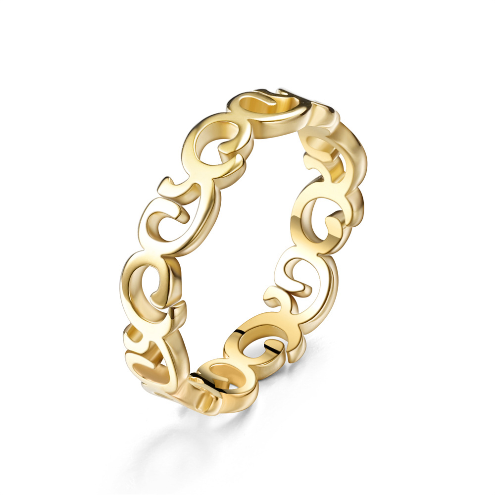 2:XG526 Floral Ring-Gold