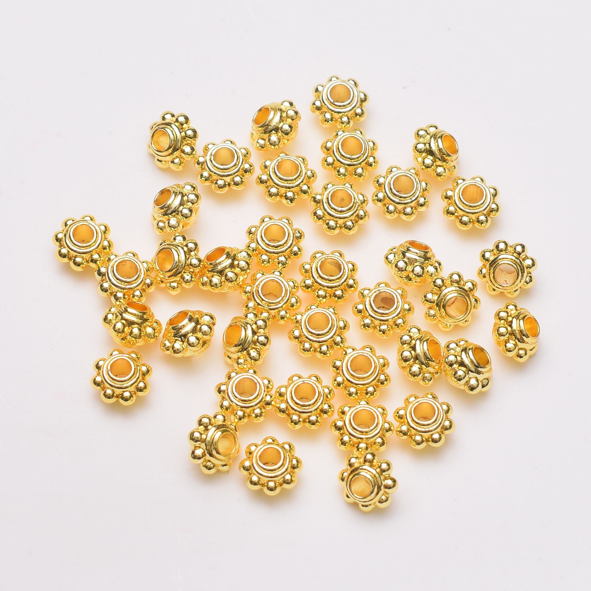18k gold color 4mm