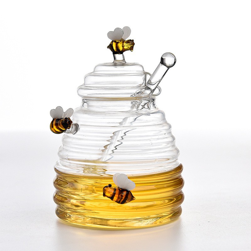 New large honey pot (three bees with lines) style two