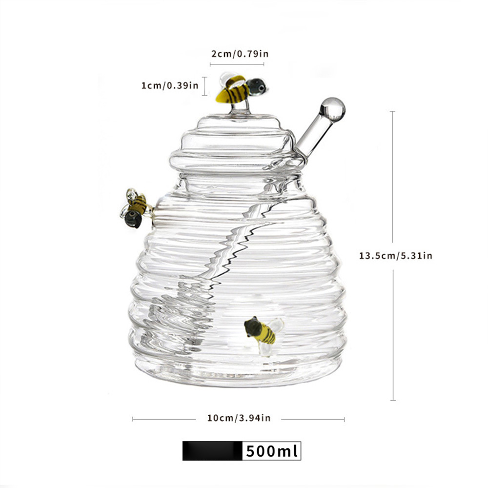 New large honey pot (yellow bees) style three