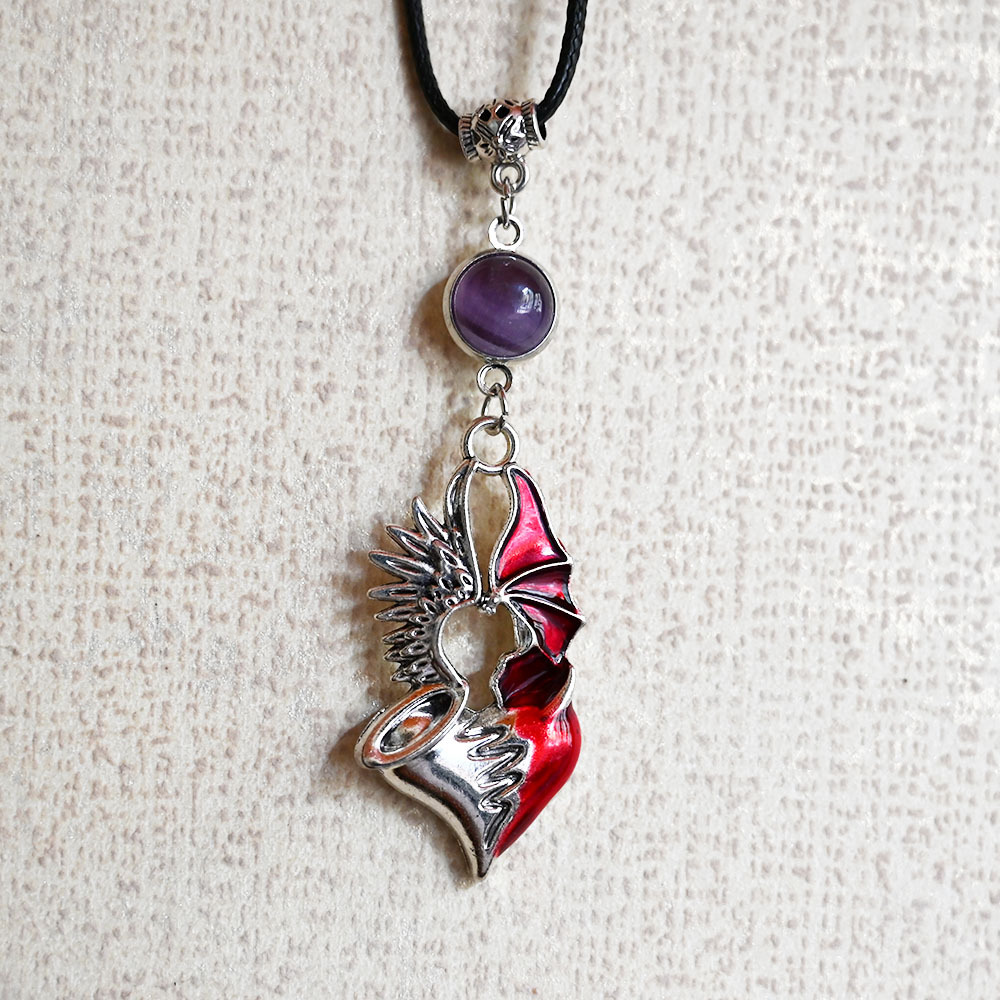 4:Human heart amethyst