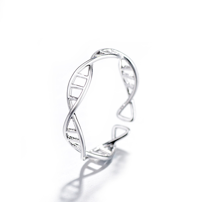 1:DNA rotating ring (White Gold)