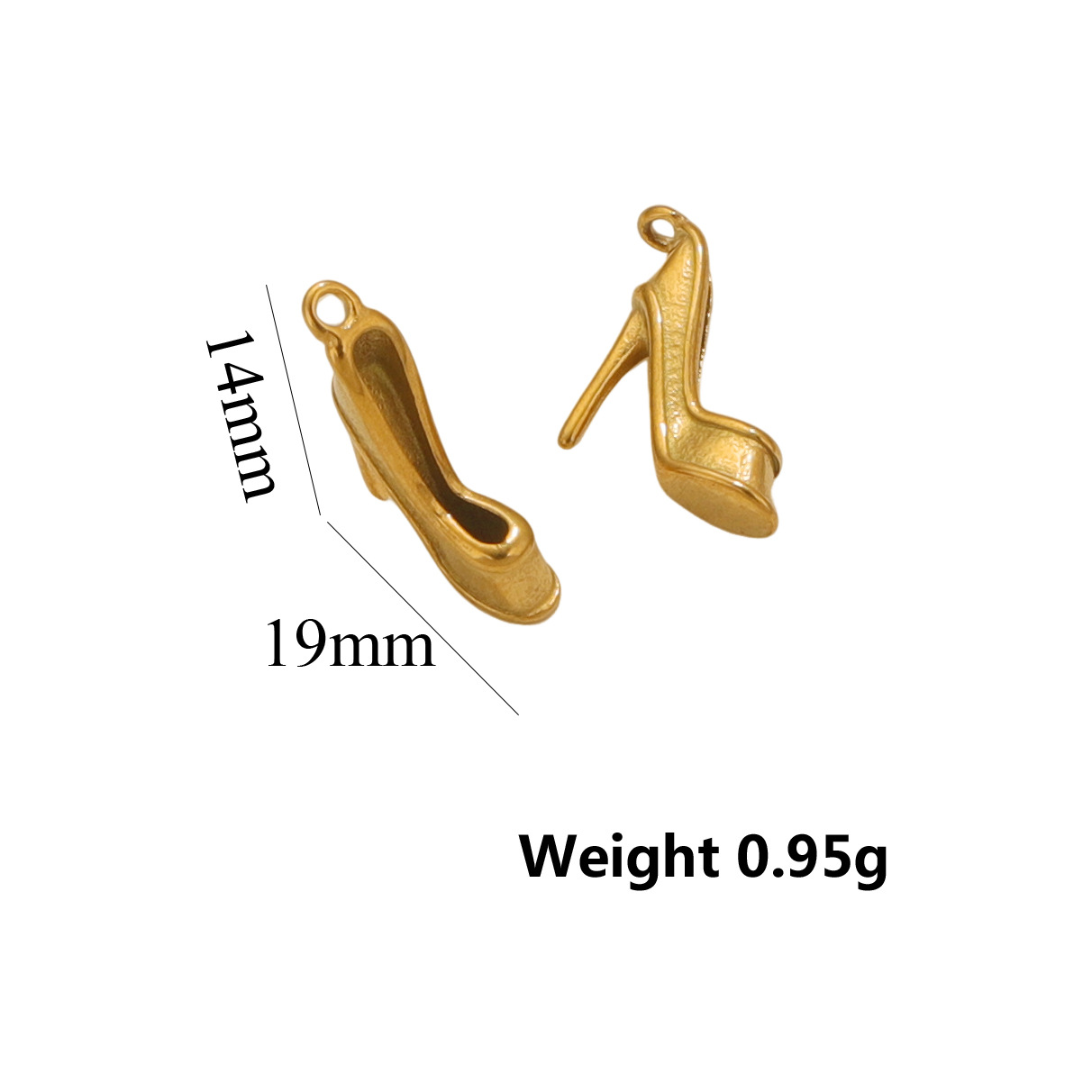 High heel pendant - Gold