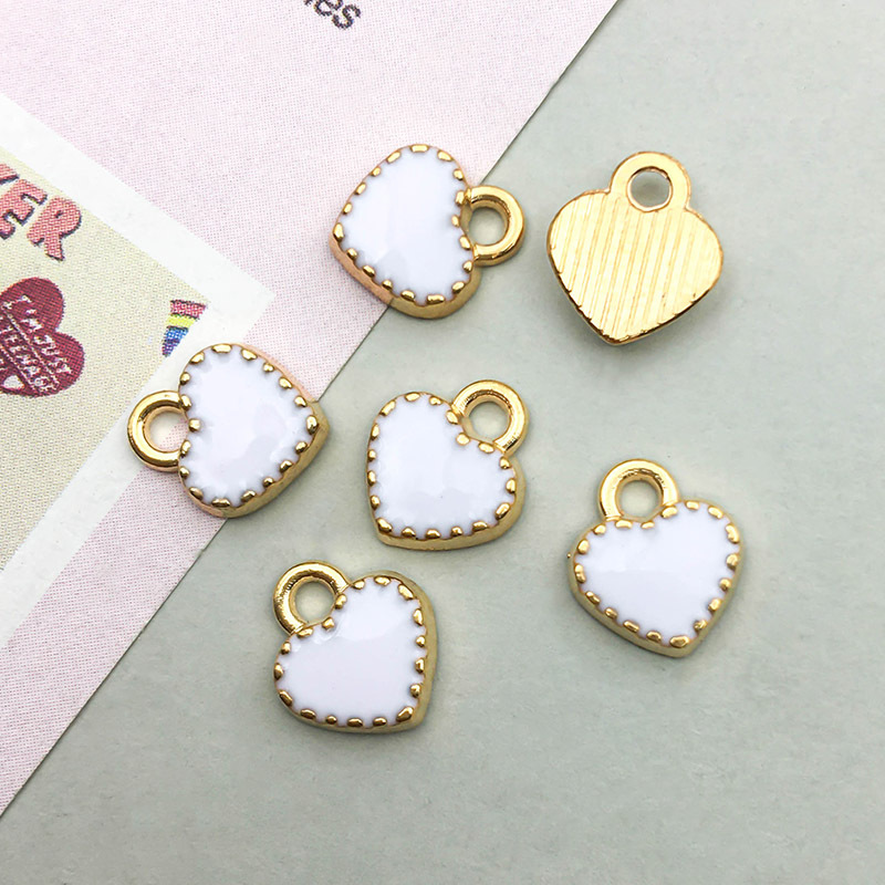 8:1 White (dripping heart) heart-shaped 8*9mm-0.4g-18018