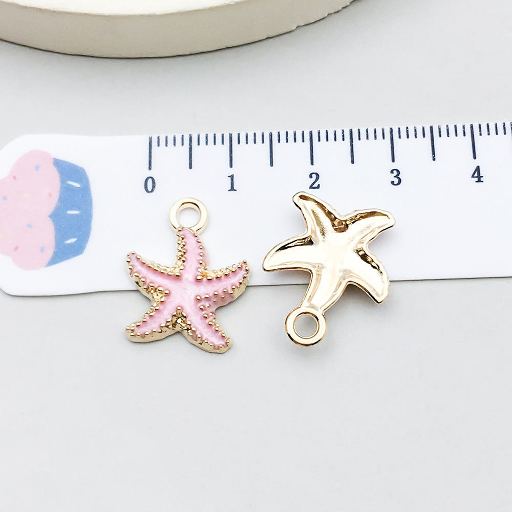 5:1 pink oil dripping starfish 15*18mm-1.1g-8612