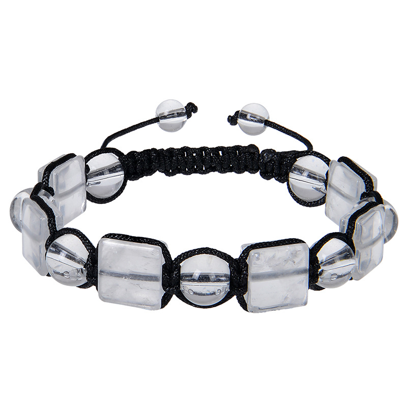 11:White crystal bracelet