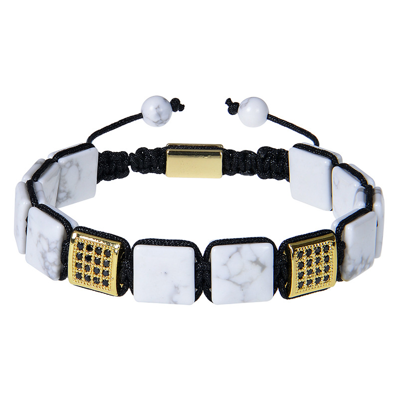 7:White turquoise bracelet