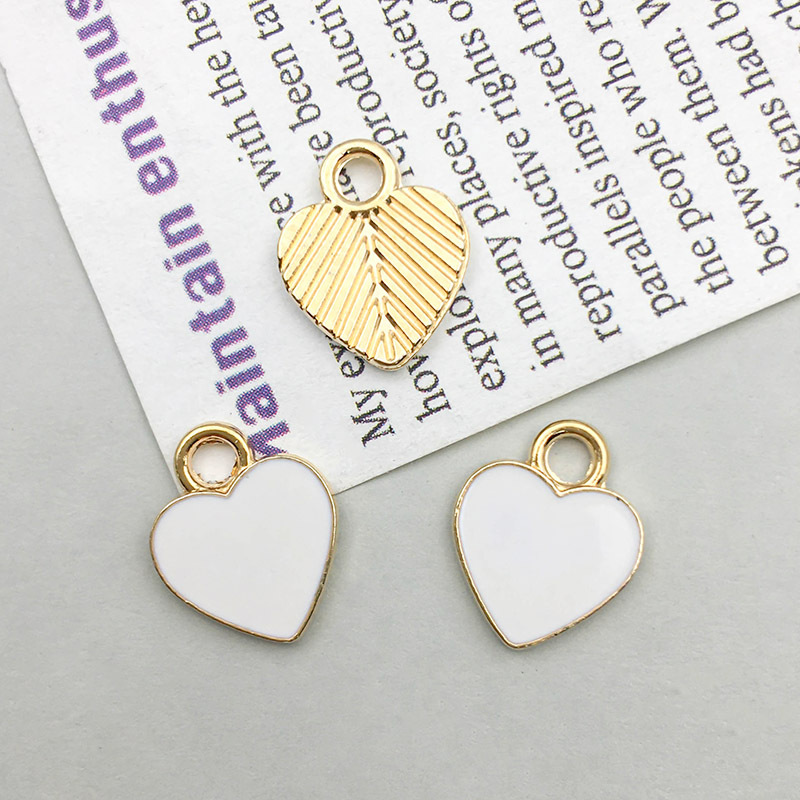 4:1 oil dripping heart White 10*12mm-0.5g-11946