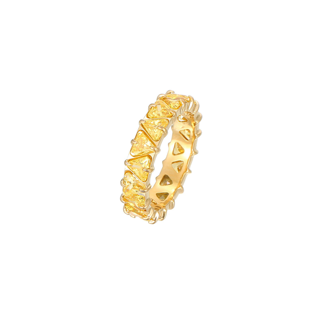 Gold - yellow zircon US Size #6