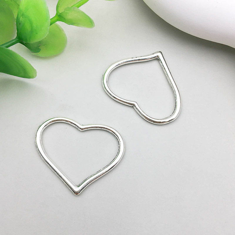 2:1 peach heart link 27*22mm-1.3g-3074