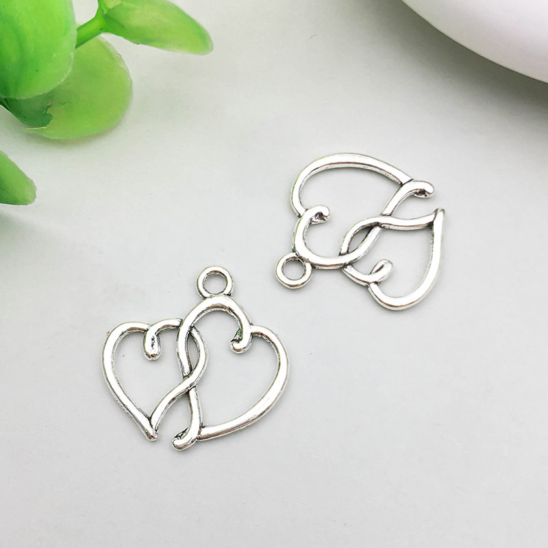 3:1 Double peach heart 19*19mm-0.7g-5801