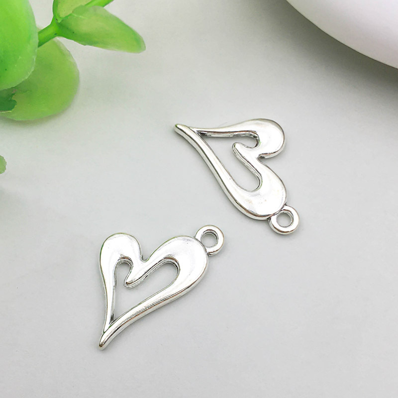 6:1 Ancient silver love 14*21mm-1.1g-15698