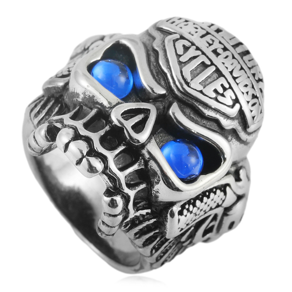 Silver blue stone  US Size #7