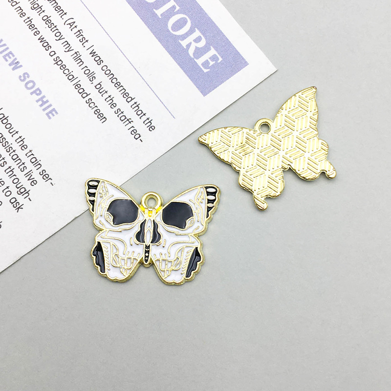 7:1 oil dripping skull butterfly 25*18mm-2.3g-17266