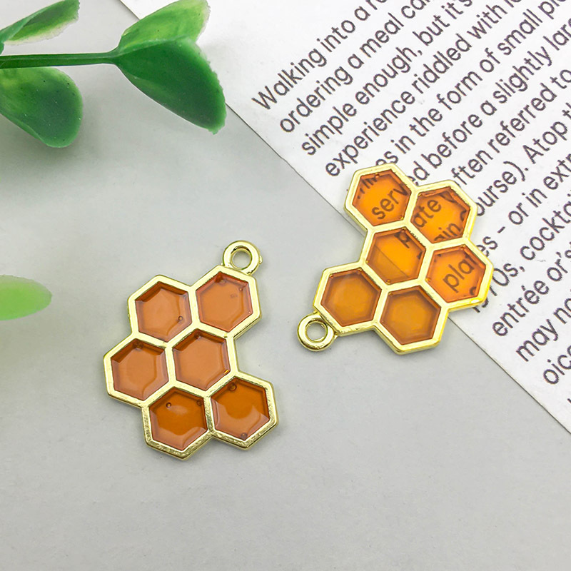 6:1 epoxy Orange Honeycomb 17*21mm-1.1g-13955