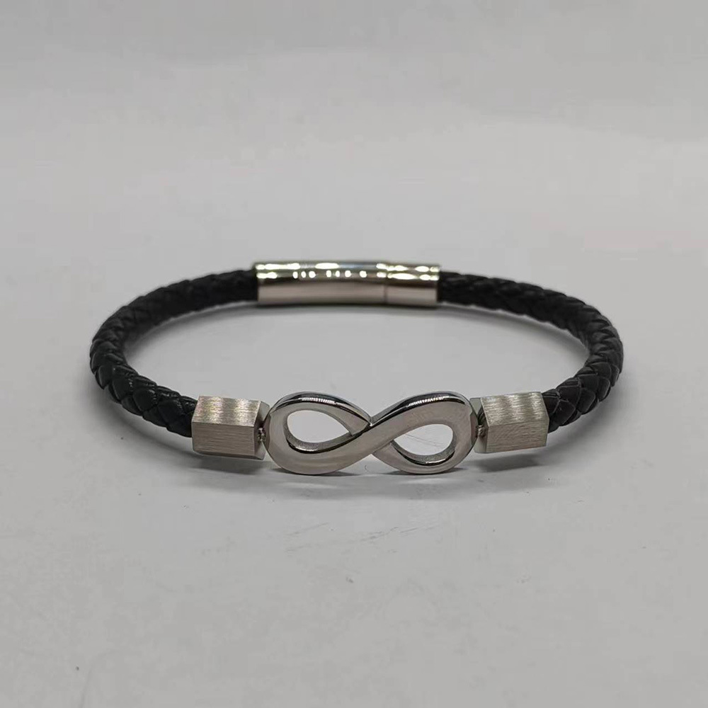 Black leather [steel color] Inner perimeter :165mm