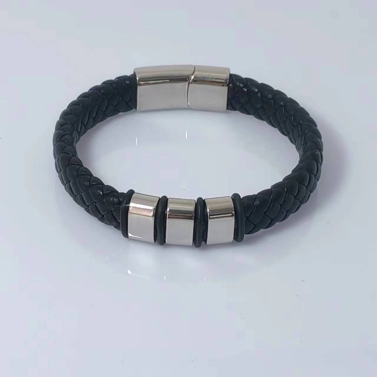 Black leather 【3 accessory 】 Inner perimeter :