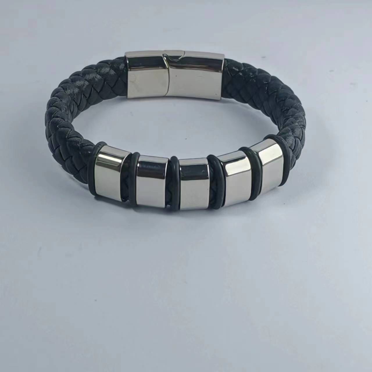 Black leather 【5 accessory 】 Inner perimeter :