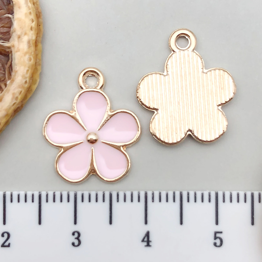 15:1 pink oil drop flower 14*17mm-0.9g-11880