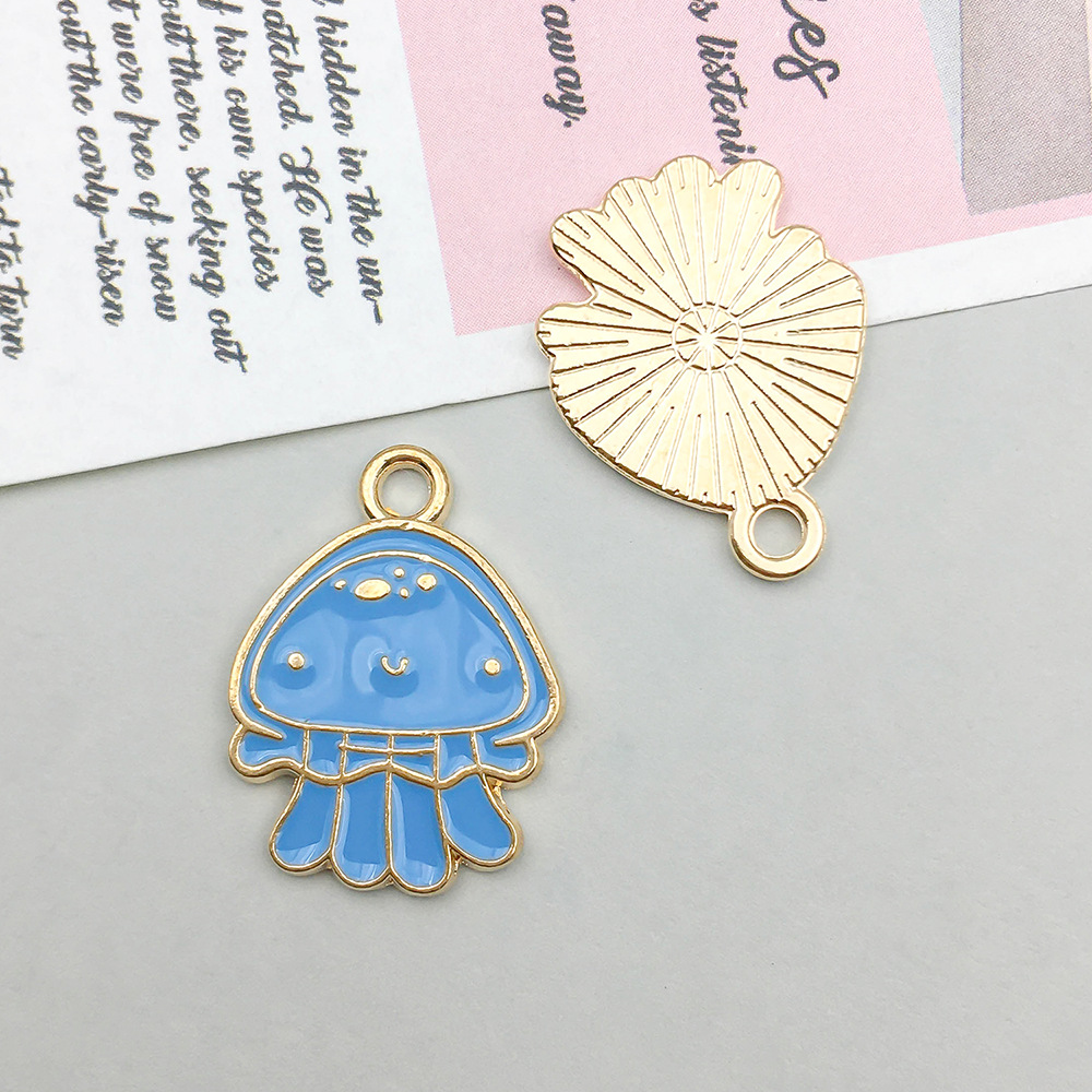 10:1 lake blue oil dripping jellyfish 15*20mm-1.2g-14924