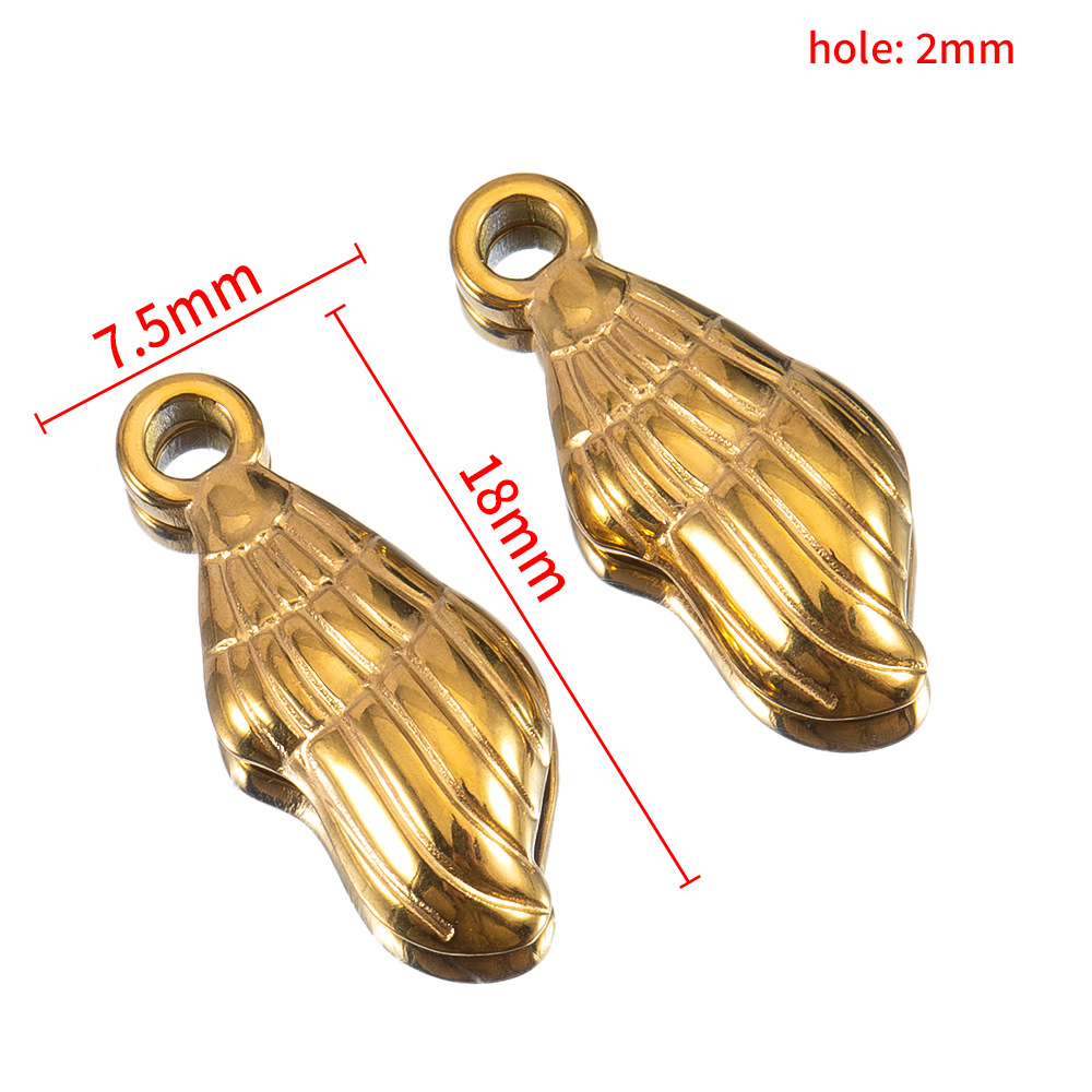 2:7.5×18mm large conch-gold