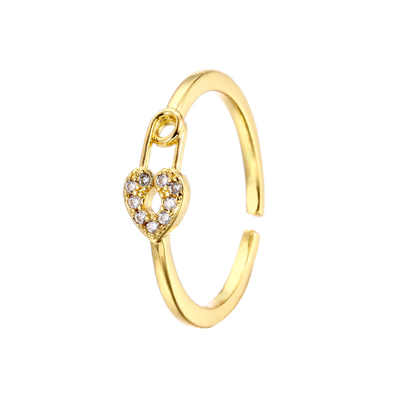 2:Love clip ring (gold)