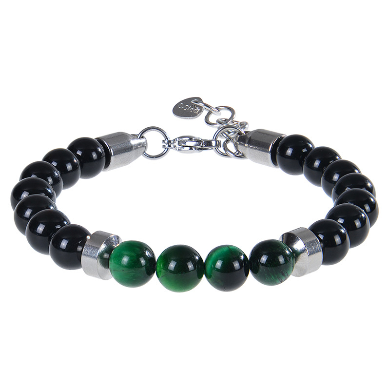 2:Green tiger eye stone bracelet