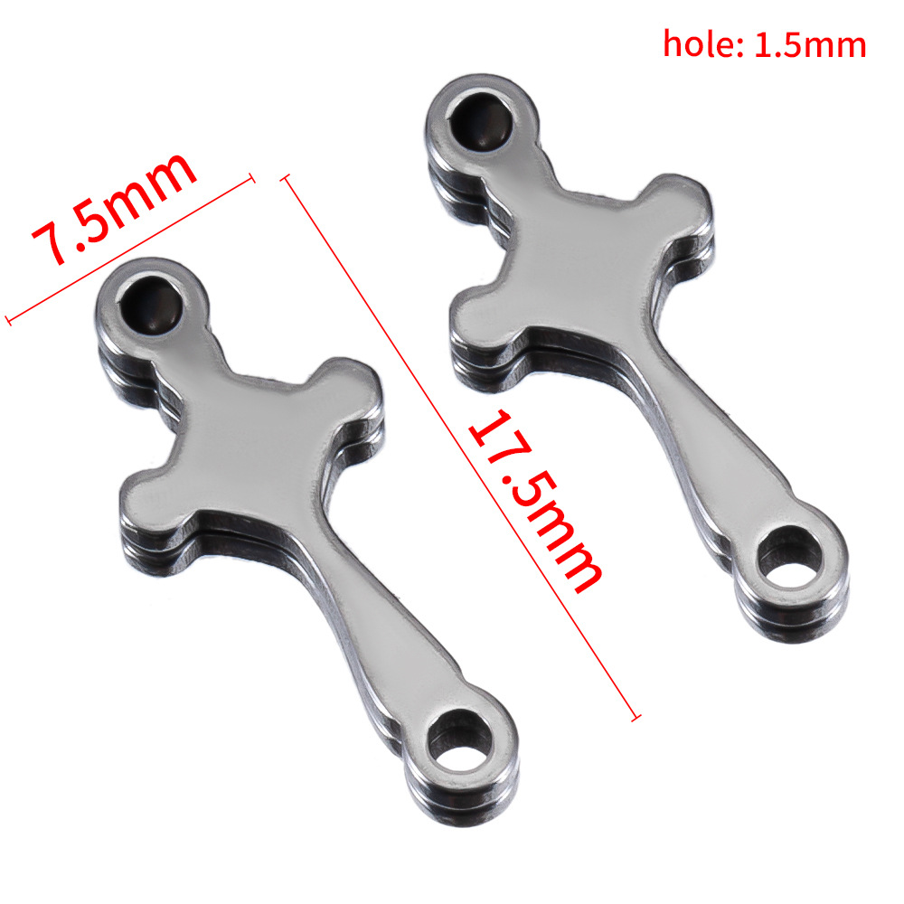 7.5 x 17.5mm- Steel color