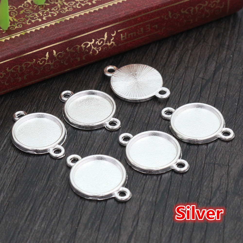 Silver-double hole Inside diameter:8mm