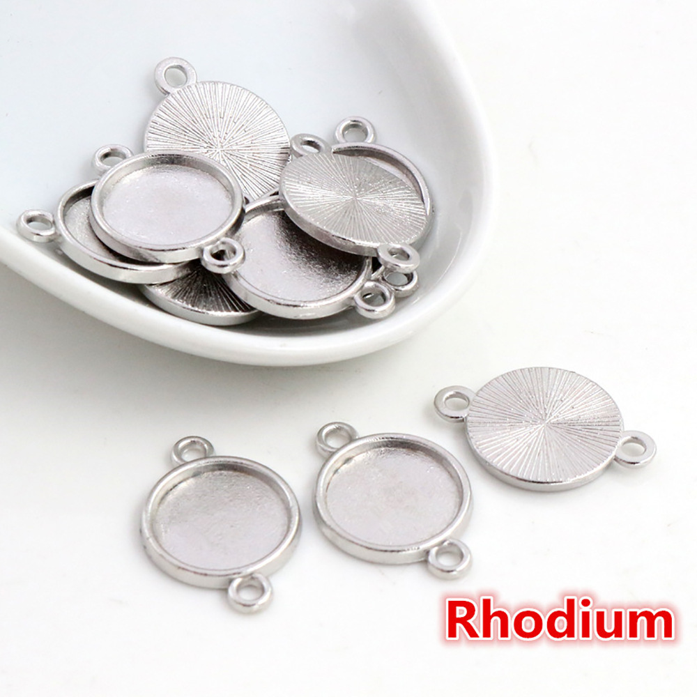 Rhodium-double hole Inside diameter:8mm