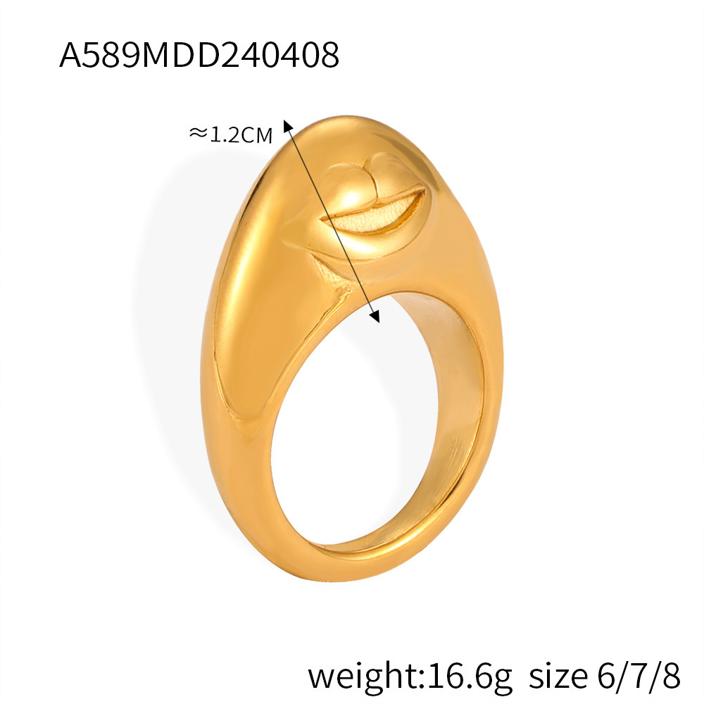 A589- Gold Ring US Size #6