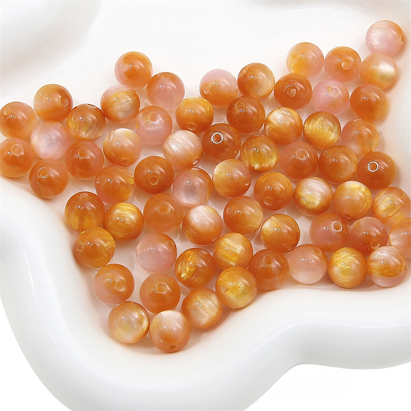 deep orange 8mm 20 PCS/pack