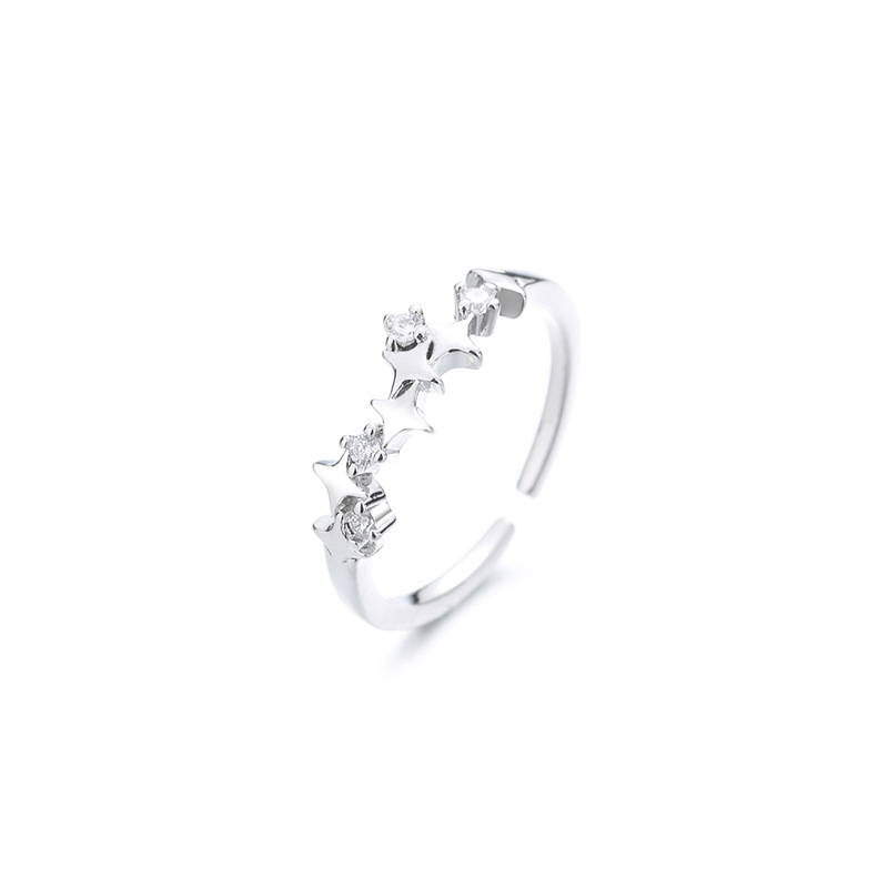 1:Zircon Star Ring (White Gold)