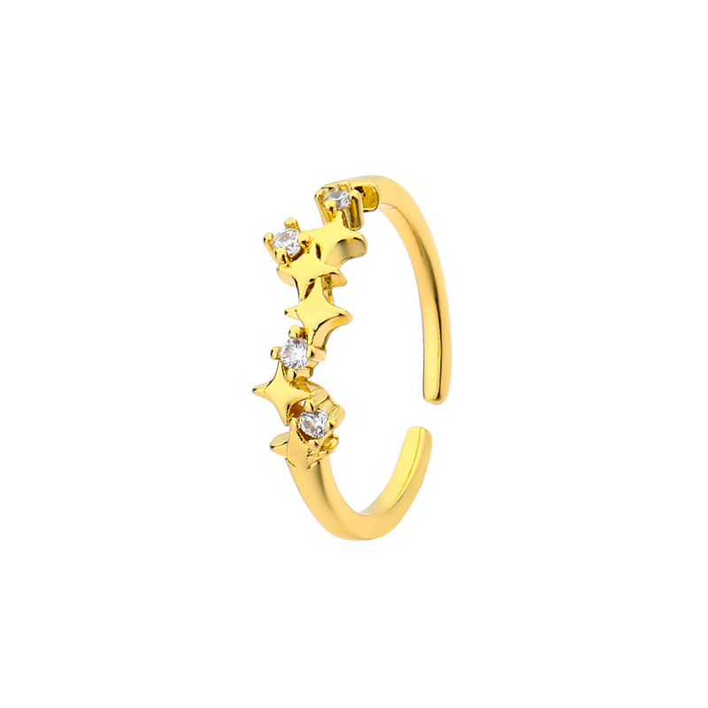 2:Zircon Star Ring (Gold)