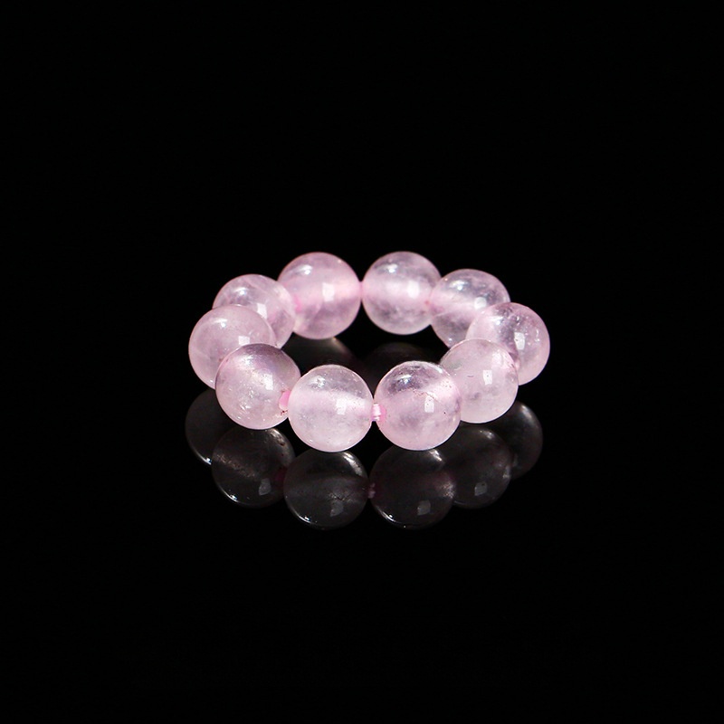 Natural rose quartz Beads 4mm, inner diameter 11mm